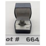 JEWELRY - SILVER/ MARCASITE/ AND DIAMANTE STONE AC