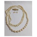 BAROUQUE PEARL NECKLACE, BEADED NECKLACE, VINTAGE