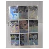 SET OF 9 HOLOGRAM LOONEY TOON TRADING CARD COLLECT