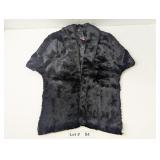 VINTAGE BLACK FUR SHOULDER CAPE - RESERVE $75
