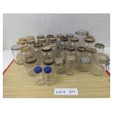 ASSORTED CANNING JARS - GOLDEN HARVEST, ATLAS, BAL