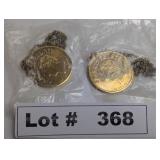 CEASARS PALACE NECKLACE DOUBLOONS UNOPENED AND KRE