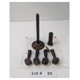 CLAW FEET AND HARDWARE FROM AN ANTIQUE PIANO STOOL