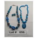 JEWELRY  NATIVE AMERICAN TURQOUISE AND SILVER BEAD