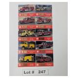 FAMA FIRE TRUCK TRADING CARDS