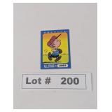 PEANUTS ALL STAR LINUS BASEBALL TRADING CARD