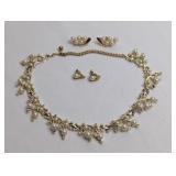 VINTAGE FASHION JEWELRY - NECKLACE AND EARINGS
