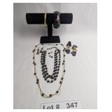 VINTAGE FASHION BEADED NECKLACES, BRACELETS, AND E