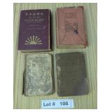 4 ANTIQUE TEXT/SCHOOL BOOKS