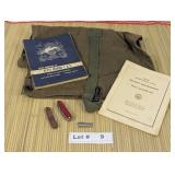 VINTAGE MILITARY MANUALS POCKET KNIVES, CAN OPENER