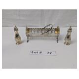 WILLIAM BROTHERS SILVER PLATED SALT AND PEPPER SHA