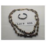 JEWELRY - BEADED NECKLACE AND STYLISH BRACELET