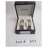 KESSARIS MOTHER OF PEARL WATCH AND BRACELET - RESE