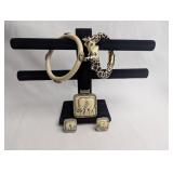 KENNETH JAY LANE GIRAFFE BRACELET AND FAUX IVORY B