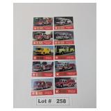FAMA FIRE TRUCK TRADING CARDS