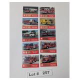 FAMA FIRE TRUCK TRADING CARDS
