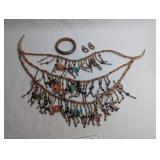 ART DECO WOOD BEADED AND CARVED ANIMAL NECKLACE, B