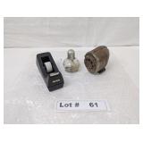 VINTAGE WALL OR DESK MOUNT PENCIL SHARPENER, TAPE