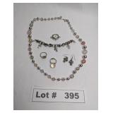 FASHION JEWELRY AND SILVER EARINGS