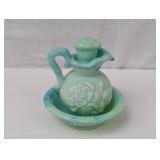 VINTAGE AVON "VICTORIANA" PITCHER AND BOWL