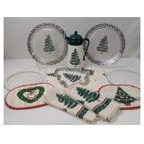 CHRISTMAS CAKE PLATES, INSULATED COFFEE CARAF, CAN