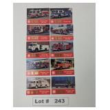 FAMA FIRE TRUCK TRADING CARDS