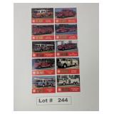 FAMA FIRE TRUCK TRADING CARDS