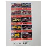 FAMA FIRE TRUCK TRADING CARDS