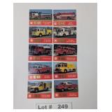 FAMA FIRE TRUCK TRADING CARDS