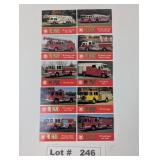 FAMA FIRE TRUCK TRADING CARDS