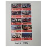 FAMA FIRE TRUCK TRADING CARDS