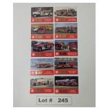 FAMA FIRE TRUCK TRADING CARDS