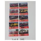 FAMA FIRE TRUCK TRADING CARDS