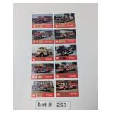 FAMA FIRE TRUCK TRADING CARDS
