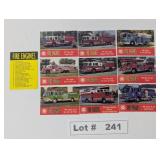 FAMA FIRE TRUCK TRADING CARDS