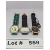 3 LADIES FASHION WATCHES
