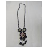 BEAD MEDALLION NATIVE AMERICAN BEADED NECKLACE