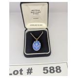 SHERWOOD HAND CRAFTED CRYSTAL AND STERLING SILVER