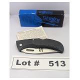 GERBER E-Z-OUT SERRATED POCKET KNIFE IN ORIGINAL P