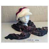 CROCHETED WOOL HAT AND SCARF