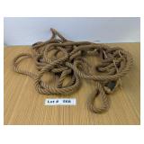 VINTAGE MARINE  NATURAL FIBER ROPE LIKELY JUTE OR