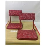 VINTAGE METAL FRAMED STADIUM SEATS