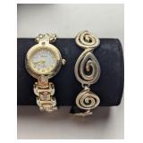 JEWELRY - WRANGLER TWO TONE WATCH WITH BRACELET -