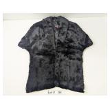 VINTAGE BLACK FUR SHOULDER CAPE - RESERVE $75