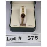 BULOVA QUARTZ SWISS 83500 GOLD PLATED  WOMENS WATC