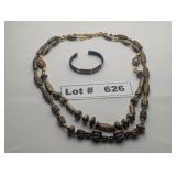 JEWELRY - BEADED NECKLACE AND STYLISH BRACELET