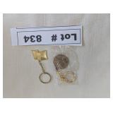 A.W THOMPSON DRILLING PROMO KEY CHAIN AND FLAG KEY