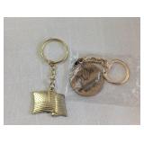 A.W THOMPSON DRILLING PROMO KEY CHAIN AND FLAG KEY