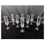 LEADED CRYSTAL CHAMPAGNE GLASSES