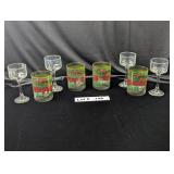 HAPPY HOLLIDAYS HIGH BALL HOLLIDAY GLASSES AND STE